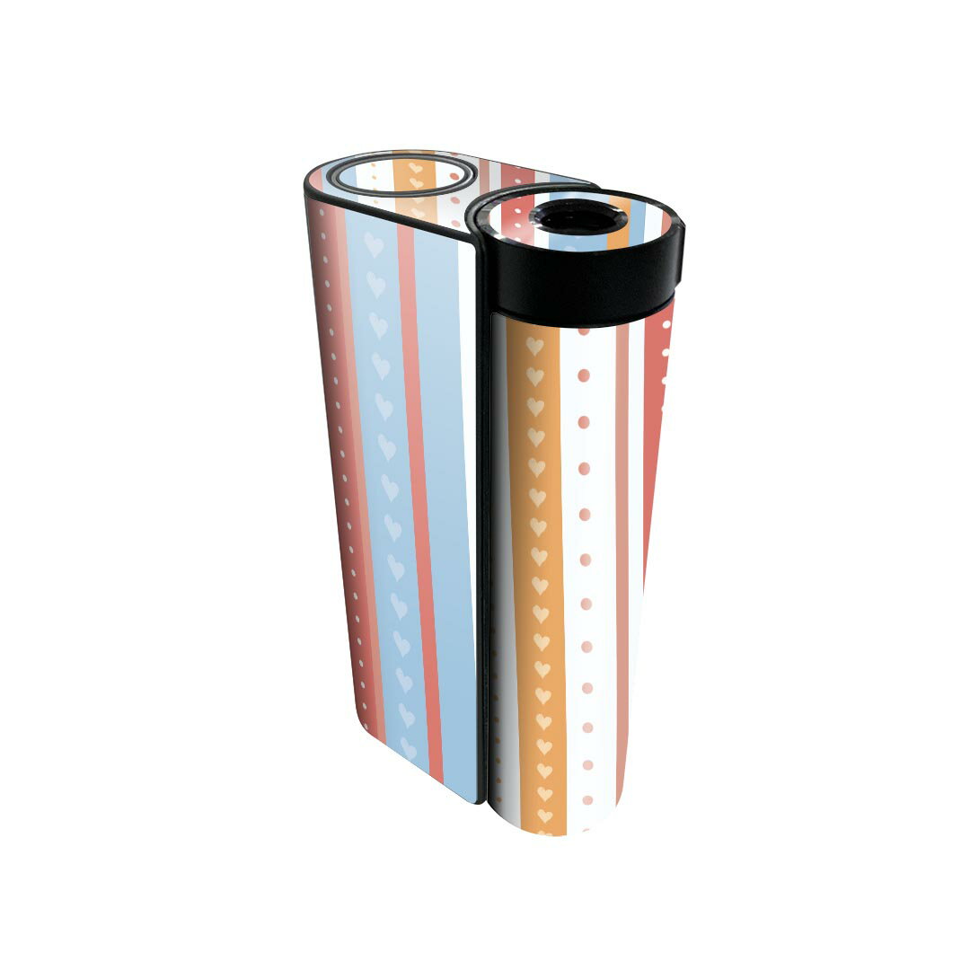 商品特徴・貼るだけでかんたん着せ替え、glo hyperx2 専用デザインスキンシール・高精細プリントで写真と遜色のない仕上がり！半光沢シートでしっとりツヤのある表現力・正面に加え、天面・底面シールがセットで一体感アップ！・ちょっとしたすり...