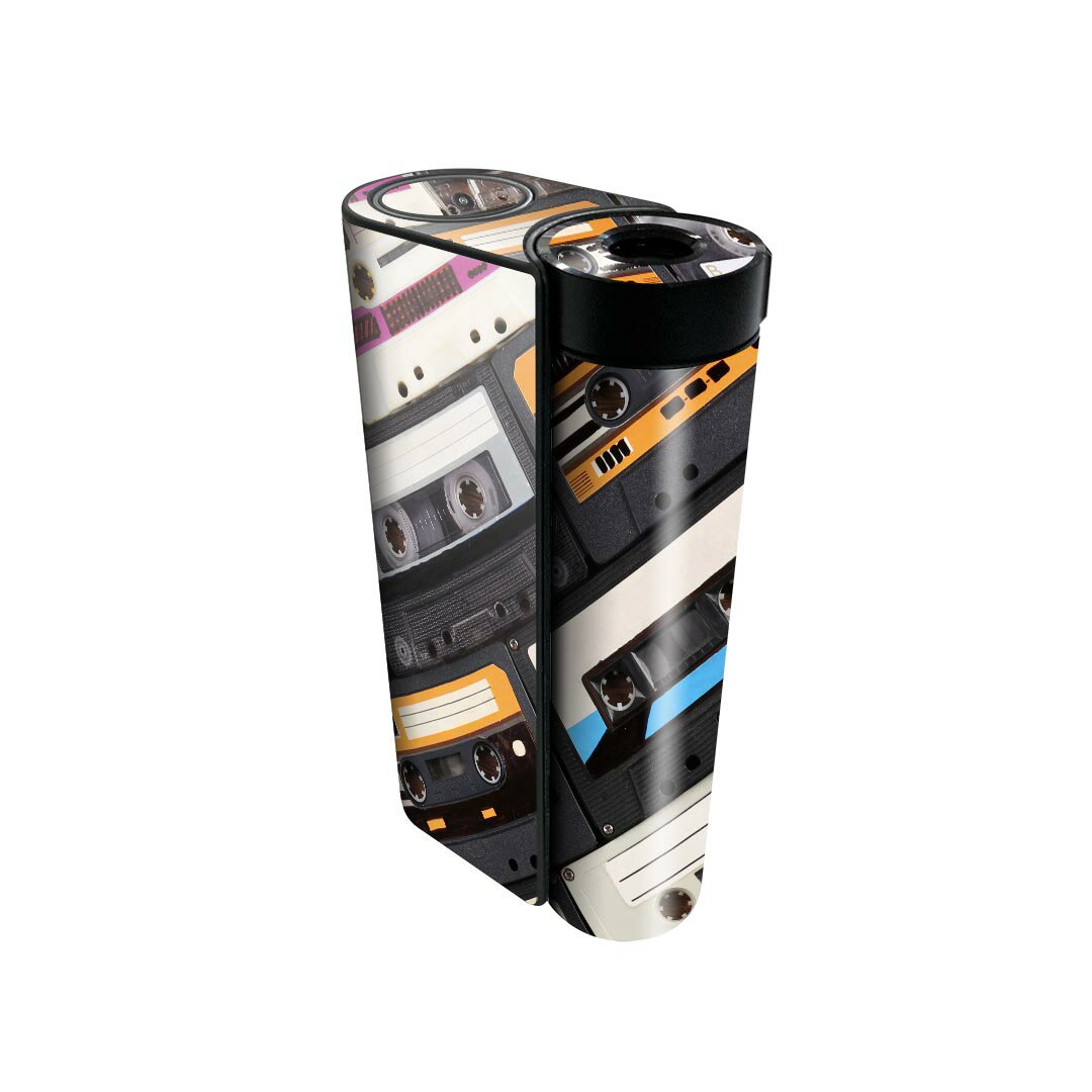 glo hyper x2 専用 デザインスキンシール 全面 フルセット カバー ケース 保護 グロー グロウ ステッカー デコ アクセサリー 電子たばこ 012915 ラジカセ 音楽 カセット