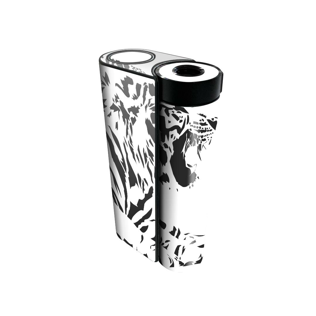 glo hyper x2 専用 デザインスキンシール 全面 フルセット カバー ケース 保護 グロー グロウ ステッカー デコ アクセサリー 電子たばこ 013261 とら 動物 モノトーン