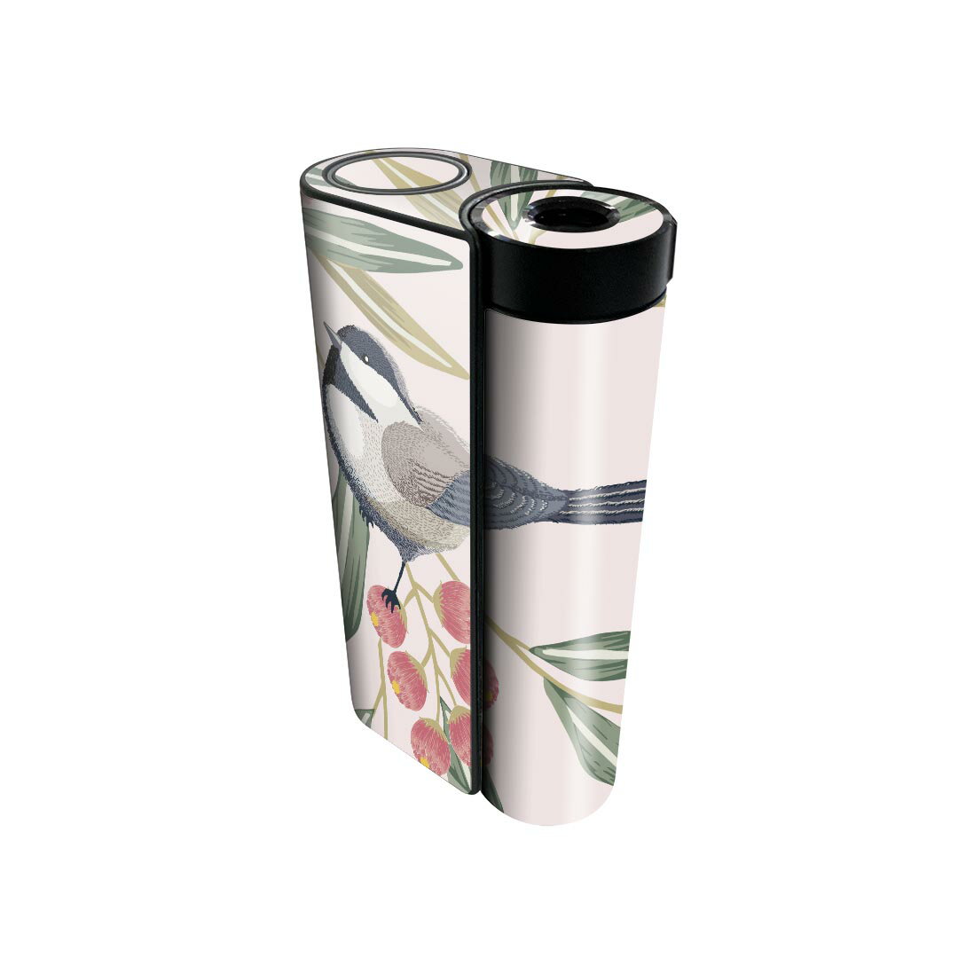 glo hyper x2 専用 デザインスキンシール 全面 フルセット カバー ケース 保護 グロー グロウ ステッカー デコ アクセサリー 電子たばこ 013916 花　　鳥