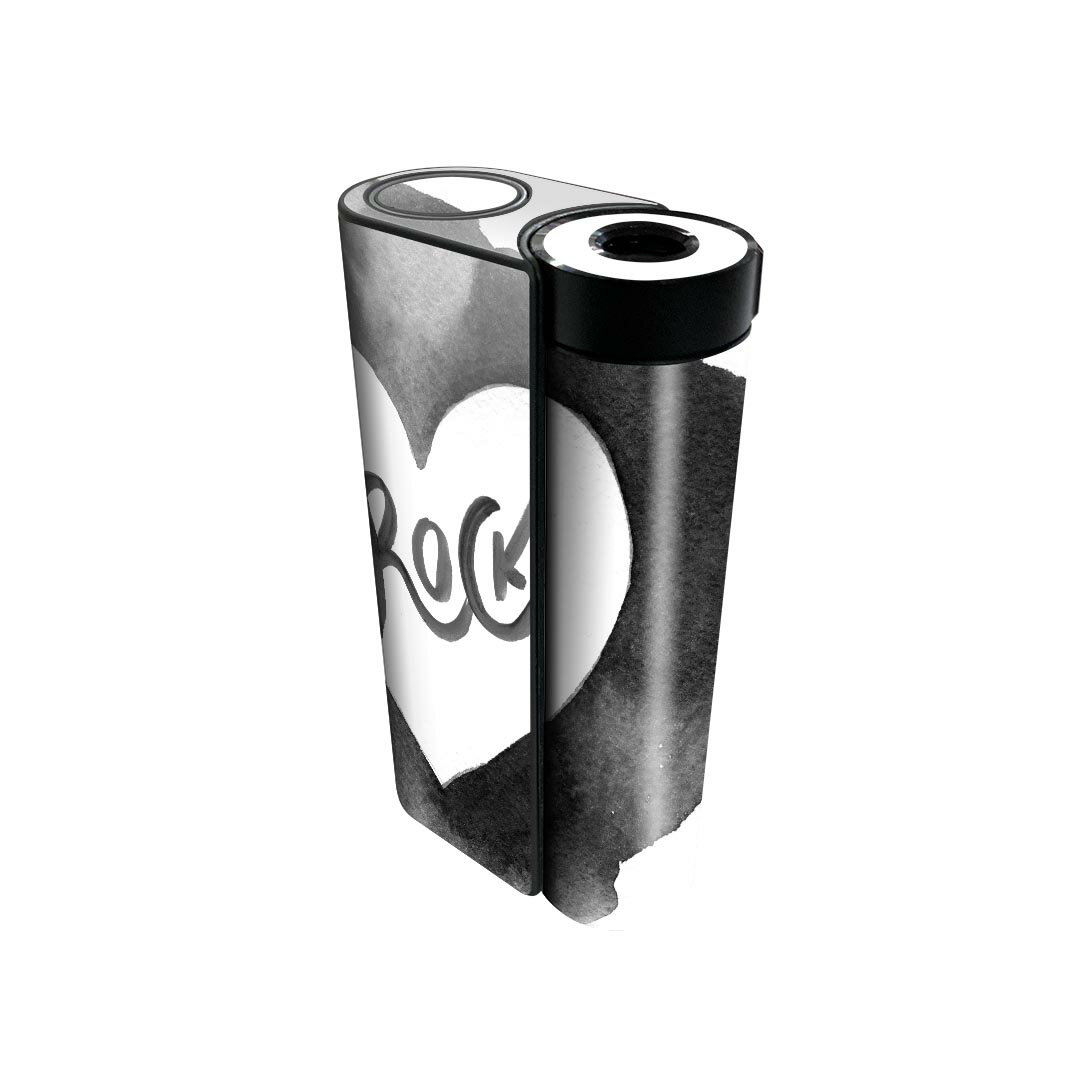 glo hyper x2 専用 デザインスキンシール 全面 フルセット カバー ケース 保護 グロー グロウ ステッカー デコ アクセサリー 電子たばこ 014109 ロック　ハート