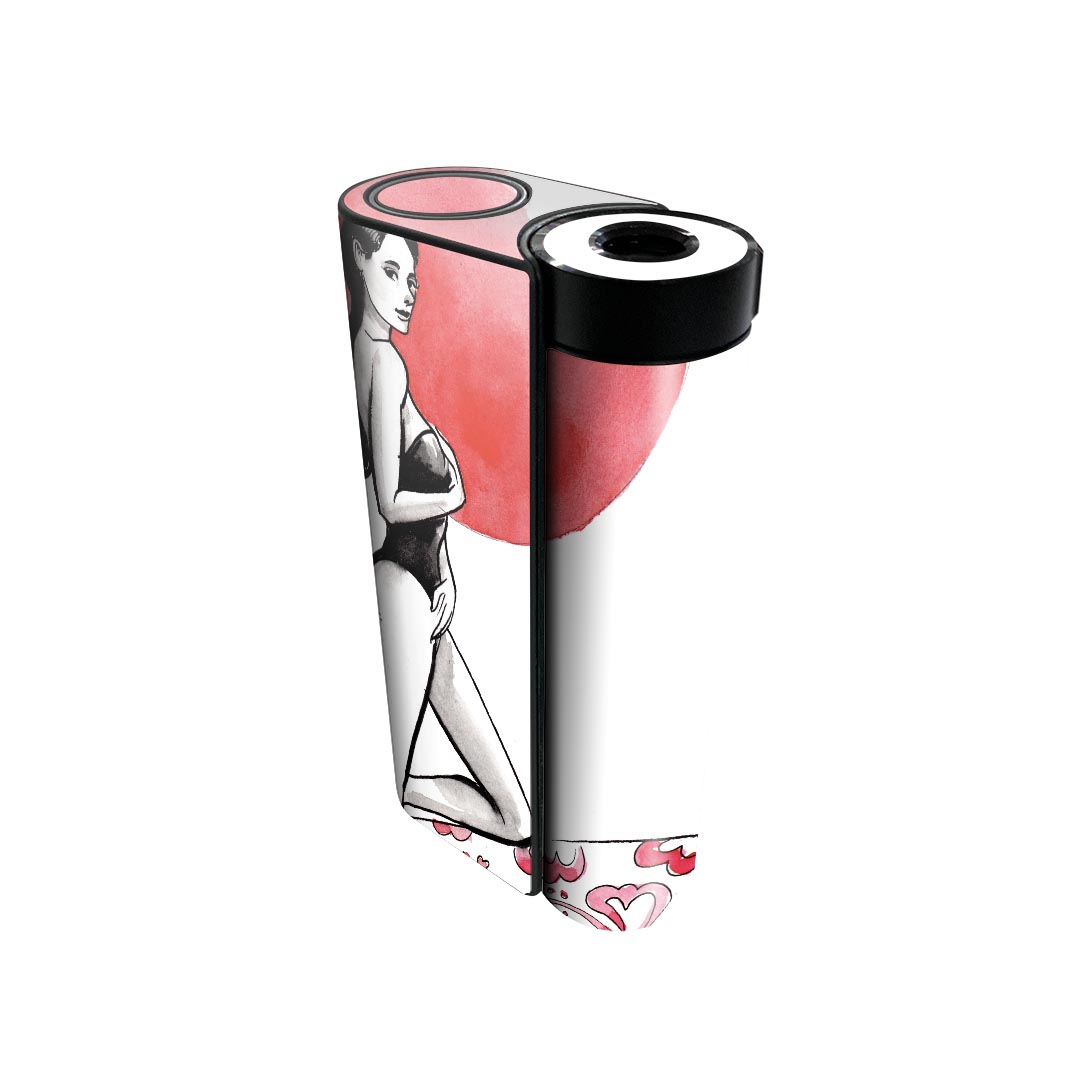 glo hyper x2 専用 デザインスキンシール 全面 フルセット カバー ケース 保護 グロー グロウ ステッカー デコ アクセサリー 電子たばこ 014354 サーフィン　ハイビスカス　海