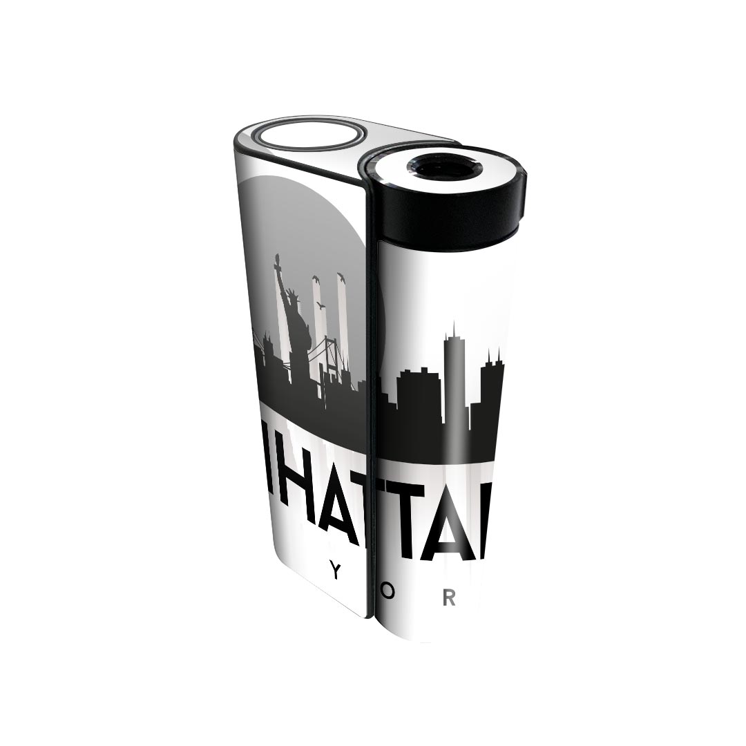 glo hyper x2 専用 デザインスキンシール 全面 フルセット カバー ケース 保護 グロー グロウ ステッカー デコ アクセサリー 電子たばこ 014420 ニューヨーク　外国　風景