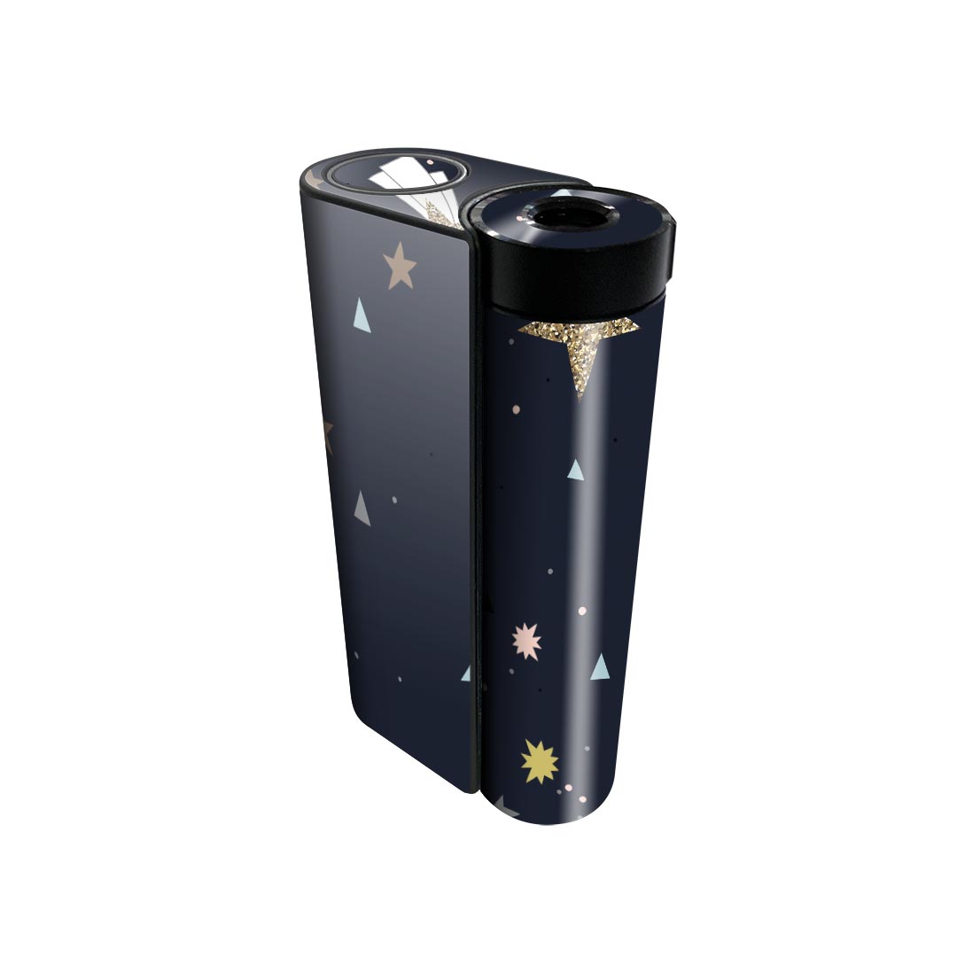 glo hyper x2 専用 デザインスキンシール 全面 フルセット カバー ケース 保護 グロー グロウ ステッカー デコ アクセサリー 電子たばこ 014582 夜空 流れ星