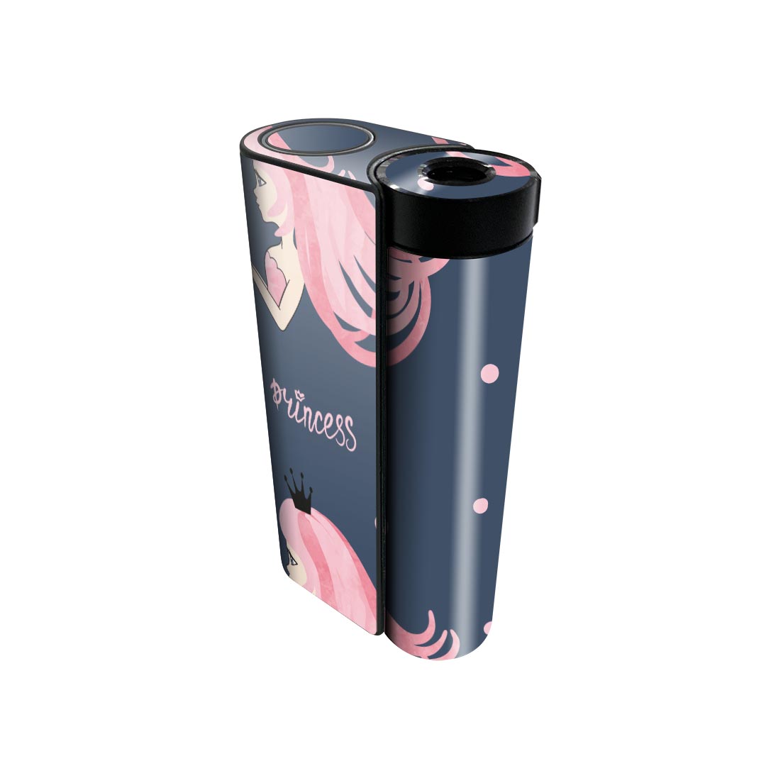 glo hyper x2 専用 デザインスキンシール 全面 フルセット カバー ケース 保護 グロー グロウ ステッカー デコ アクセサリー 電子たばこ 015942 プリンセス ピンク かわいい