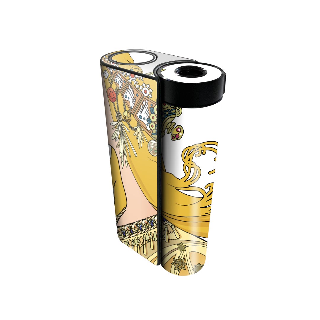 glo hyper x2 専用 デザインスキンシール 全面 フルセット カバー ケース 保護 グロー グロウ ステッカー デコ アクセサリー 電子たばこ 016250 女の人　イラスト