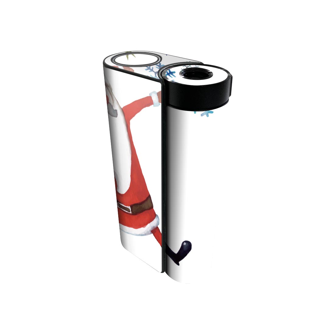 glo hyper x2 専用 デザインスキンシール 全面 フルセット カバー ケース 保護 グロー グロウ ステッカー デコ アクセサリー 電子たばこ 017778 クリスマス サンタ 雪の結晶 クリスマス