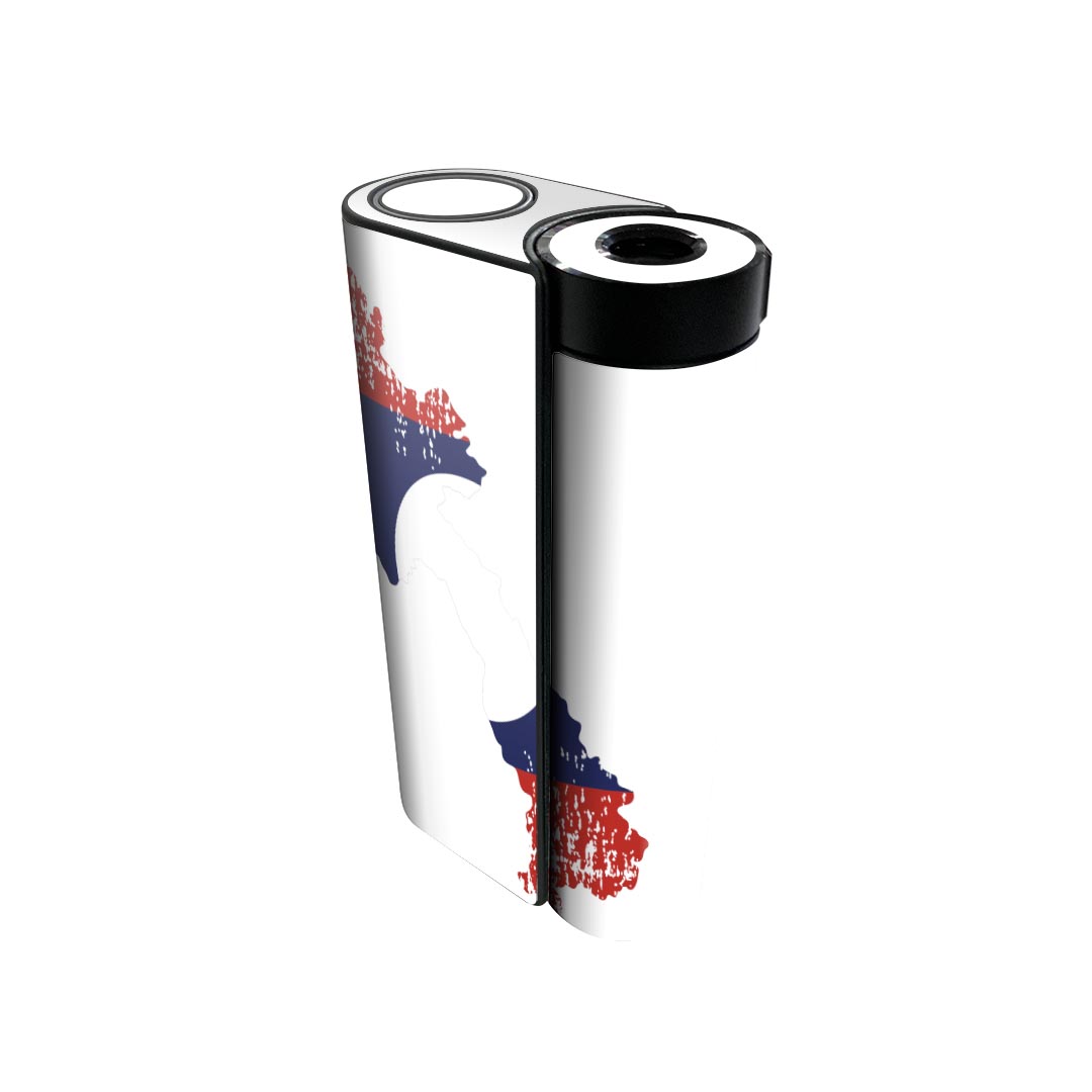 glo hyper x2 専用 デザインスキンシール 全面 フルセット カバー ケース 保護 グロー グロウ ステッカー デコ アクセサリー 電子たばこ 018867 国旗 laos ラオス