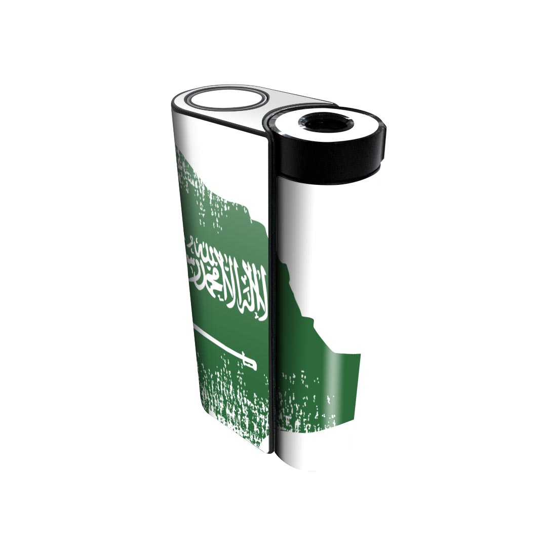 glo hyper x2 専用 デザインスキンシール 全面 フルセット カバー ケース 保護 グロー グロウ ステッカー デコ アクセサリー 電子たばこ 018939 国旗 saudia_arabia サウジアラビア