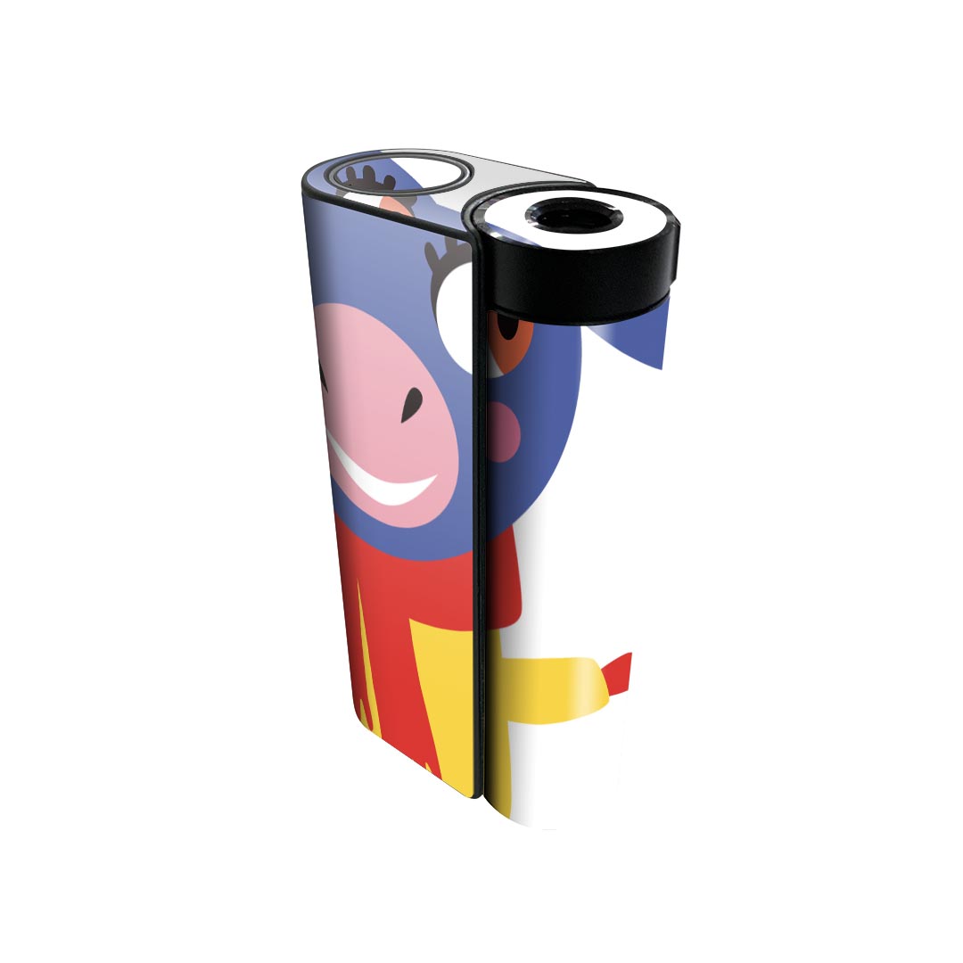 glo hyper x2 専用 デザインスキンシール 全面 フルセット カバー ケース 保護 グロー グロウ ステッカー デコ アクセサリー 電子たばこ 019023 イラスト アニマル キッズ