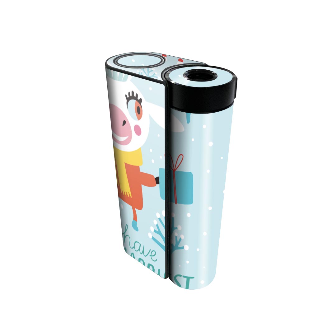 glo hyper x2 専用 デザインスキンシール 全面 フルセット カバー ケース 保護 グロー グロウ ステッカー デコ アクセサリー 電子たばこ 019052 イラスト アニマル キッズ