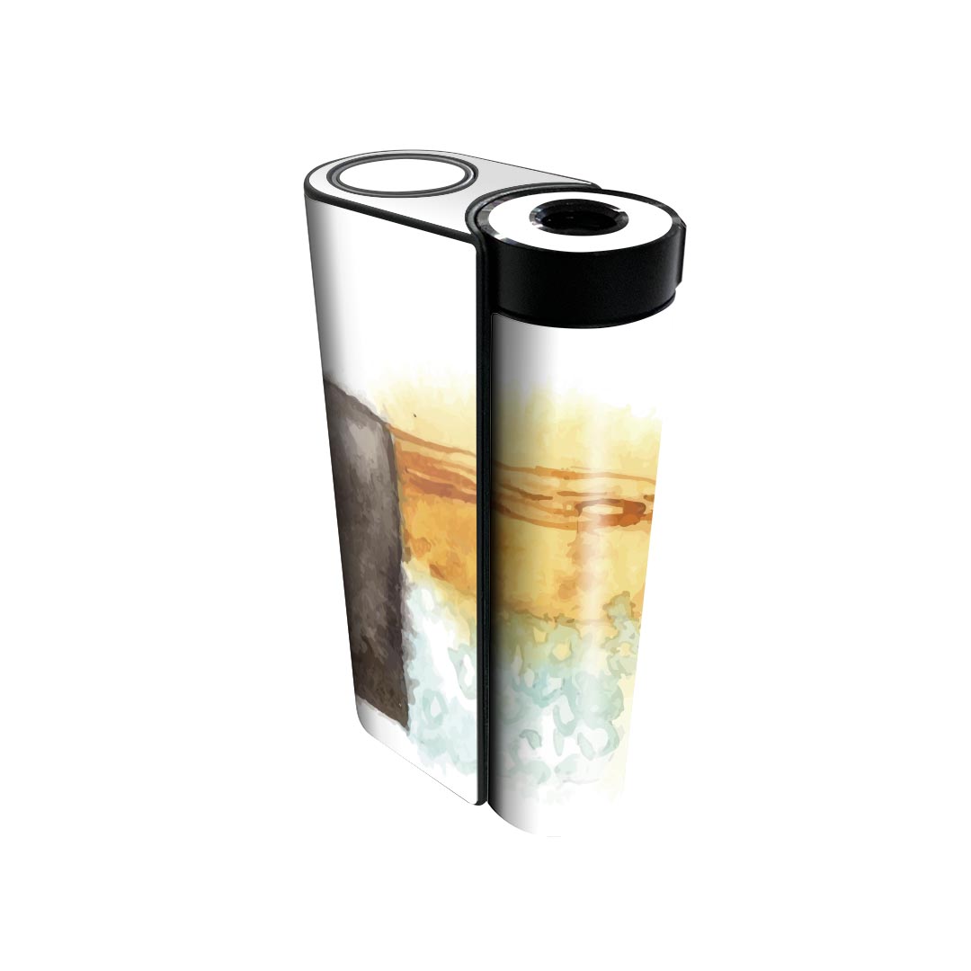 商品特徴・貼るだけでかんたん着せ替え、glo hyperx2 専用デザインスキンシール・高精細プリントで写真と遜色のない仕上がり！半光沢シートでしっとりツヤのある表現力・正面に加え、天面・底面シールがセットで一体感アップ！・ちょっとしたすり...