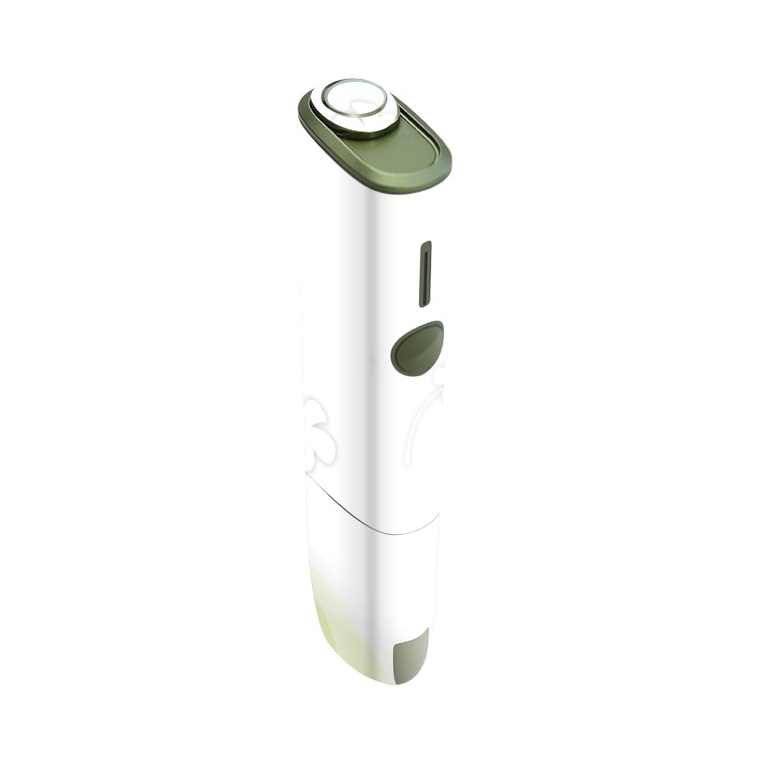 IQOS ILUMA ONE 用 デザインスキンシール アイコス イルマ ワン 対応 シール スキンシール フル アクセサリ 保護シール デコシール 001791 花　　緑　青