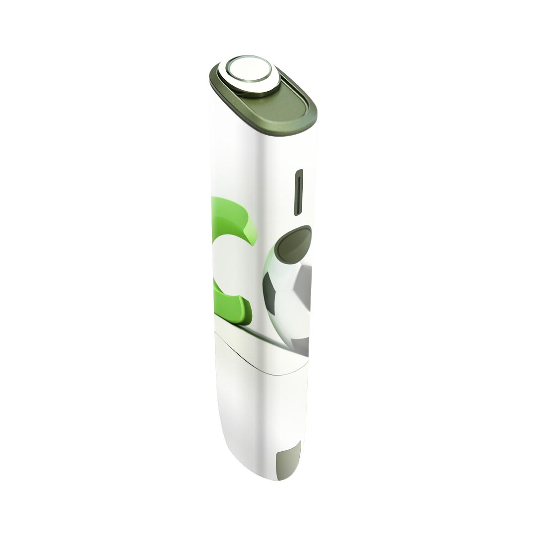 IQOS ILUMA ONE 用 デザインスキンシール アイコス イルマ ワン 対応 シール スキンシール フル アクセサリ 保護シール デコシール 002933 スポーツ　シンプル　緑