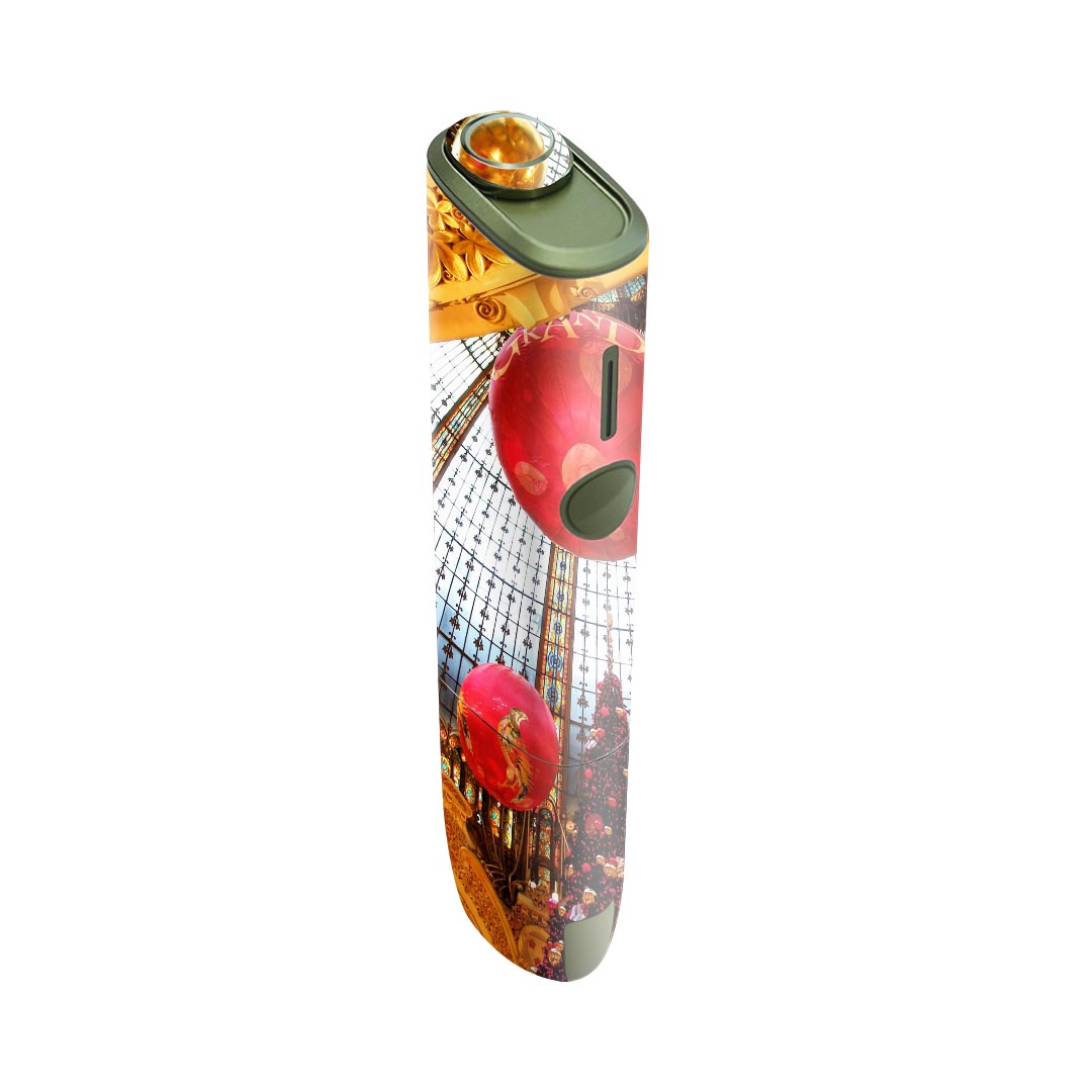 IQOS ILUMA ONE 用 デザインスキンシール アイコス イルマ ワン 対応 シール スキンシール フル アクセサリ 保護シール デコシール 025702 クリスマス アーケード 写真