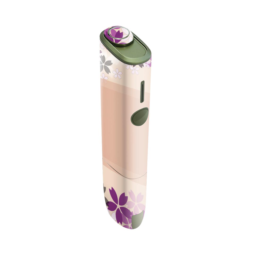 IQOS ILUMA ONE 用 デザインスキンシール アイコス イルマ ワン 対応 シール スキンシール フル アクセサリ 保護シール デコシール 005336 桜 カラフル 花