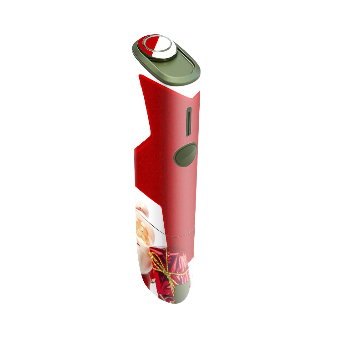 IQOS ILUMA ONE 用 デザインスキンシール アイコス イルマ ワン 対応 シール スキンシール フル アクセサリ 保護シール デコシール 005777 星 サンタ 写真