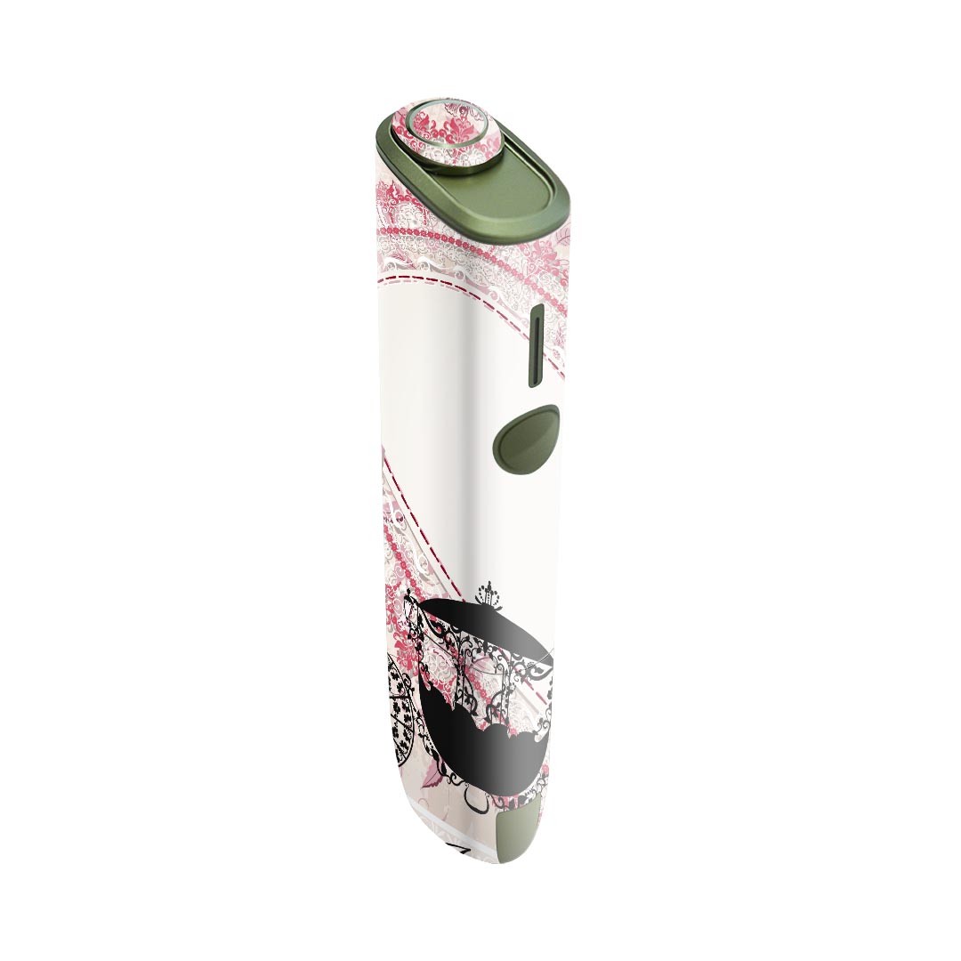 IQOS ILUMA ONE 用 デザインスキンシール アイコス イルマ ワン 対応 シール スキンシール フル アクセサリ 保護シール デコシール 006725 ハート　馬車