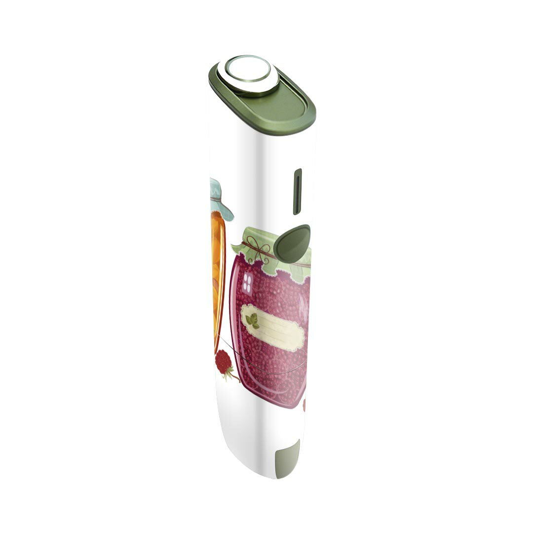 IQOS ILUMA ONE 用 デザインスキンシール アイコス イルマ ワン 対応 シール スキンシール フル アクセサリ 保護シール デコシール 009244 カラフル　果物　イラスト