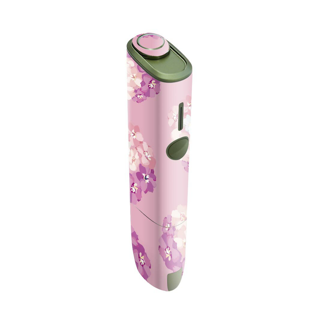 IQOS ILUMA ONE 用 デザインスキンシール アイコス イルマ ワン 対応 シール スキンシール フル アクセサリ 保護シール デコシール 012658 花　花束　ピンク