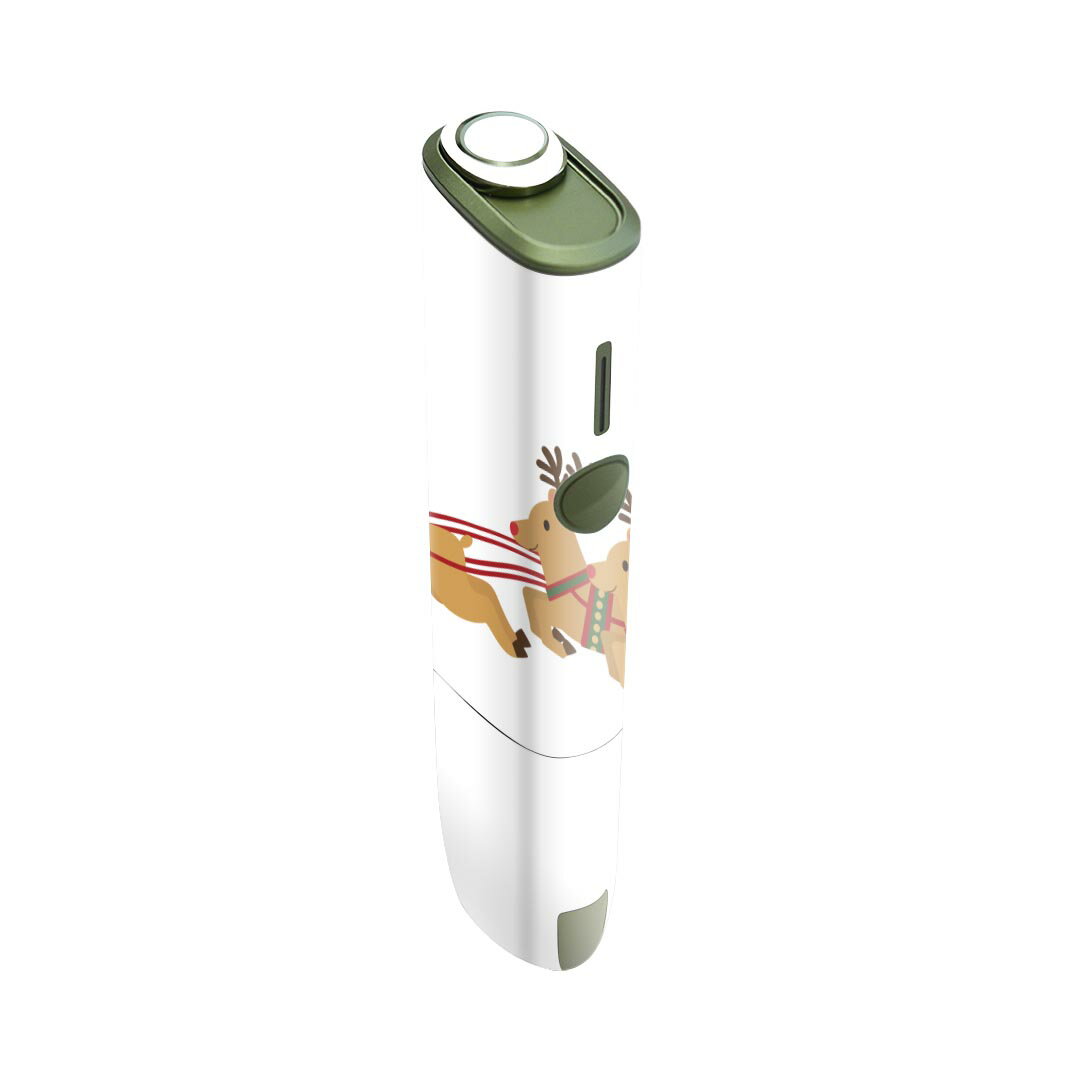 IQOS ILUMA ONE 用 デザインスキンシール アイコス イルマ ワン 対応 シール スキンシール フル アクセサリ 保護シール デコシール 013838 クリスマス サンタ トナカイ