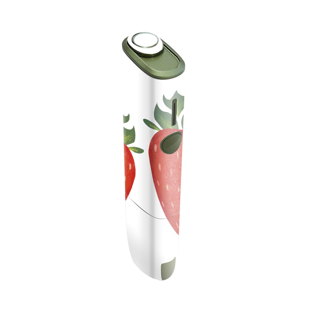 IQOS ILUMA ONE 用 デザインスキンシール アイコス イルマ ワン 対応 シール スキンシール フル アクセサリ 保護シール デコシール 014692 イチゴ フルーツ