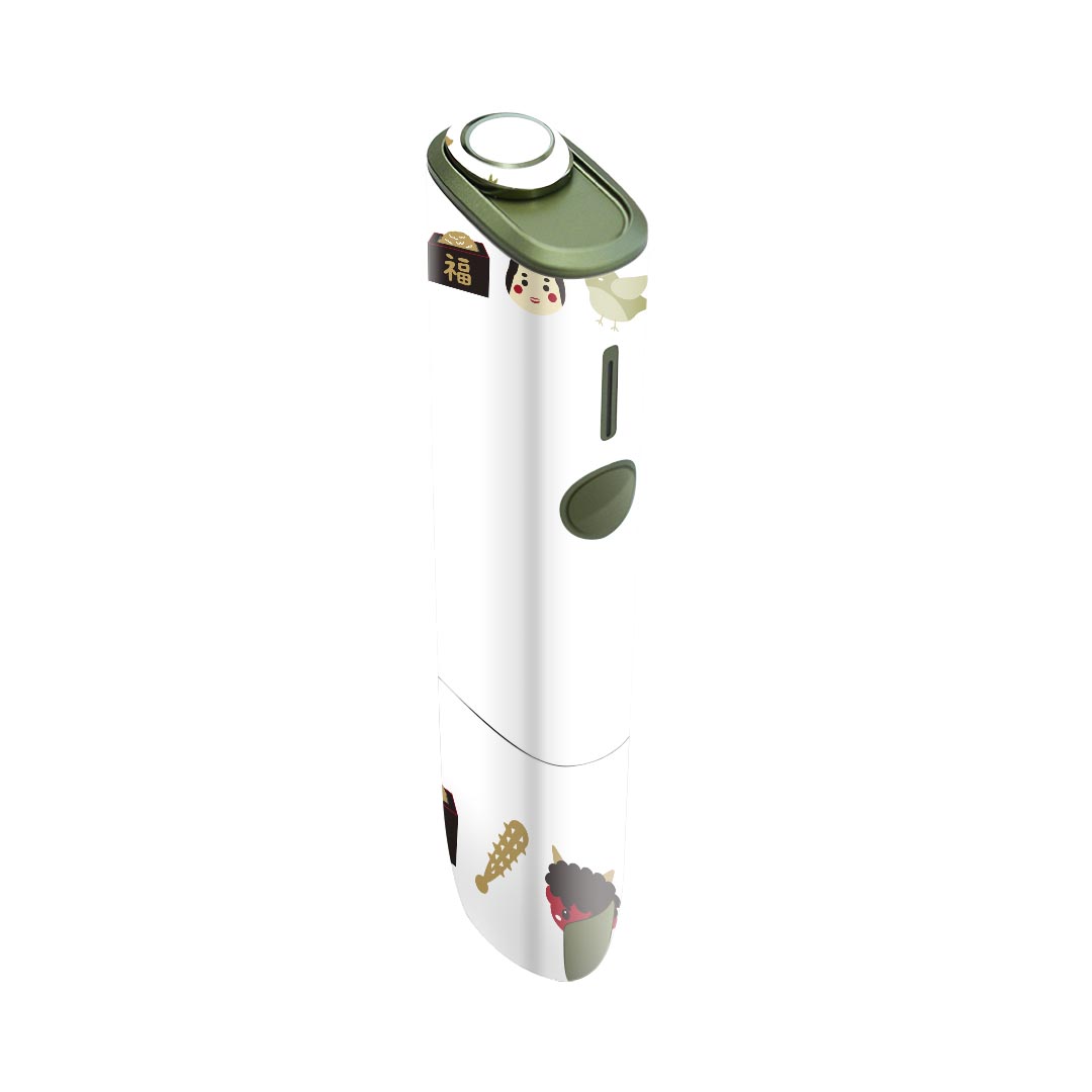 IQOS ILUMA ONE 用 デザインスキンシール アイコス イルマ ワン 対応 シール スキンシール フル アクセサリ 保護シール デコシール 015421 節分　鬼　梅　イベント　節句