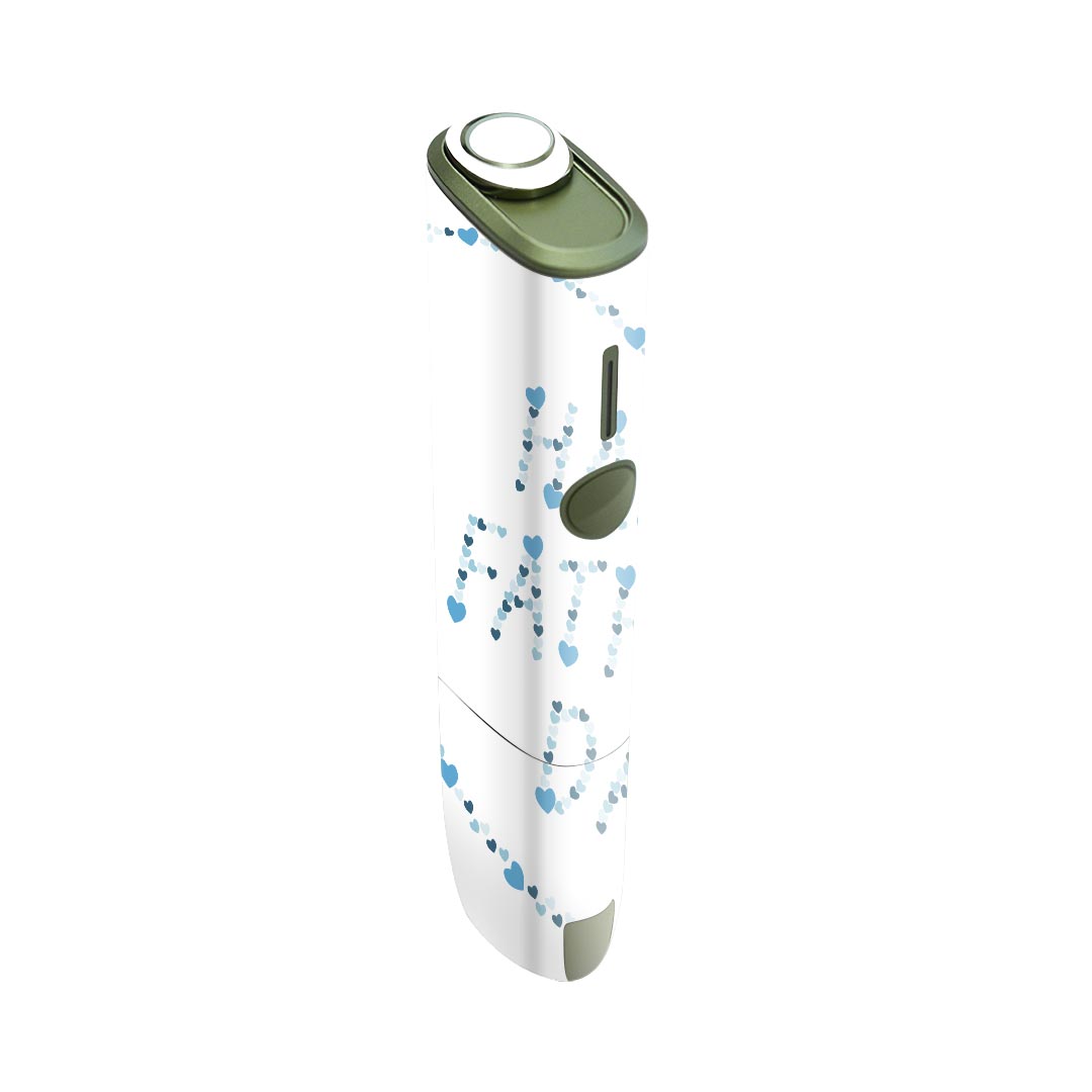 IQOS ILUMA ONE 用 デザインスキンシール アイコス イルマ ワン 対応 シール スキンシール フル アクセサリ 保護シール デコシール 015514 父の日　英字　ハート