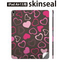 iPad Air13 用 スキンシール アイパッド エア 13インチ 対応 全面スキンシール フル 背面 側面 保護シール 人気 ハート 柄 000083(2)
