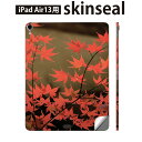 iPad Air13 用 スキンシール アイパッド エア 13インチ 対応 全面スキンシール フル 背面 側面 保護シール 人気 秋 もみじ 風景 紅葉 000139