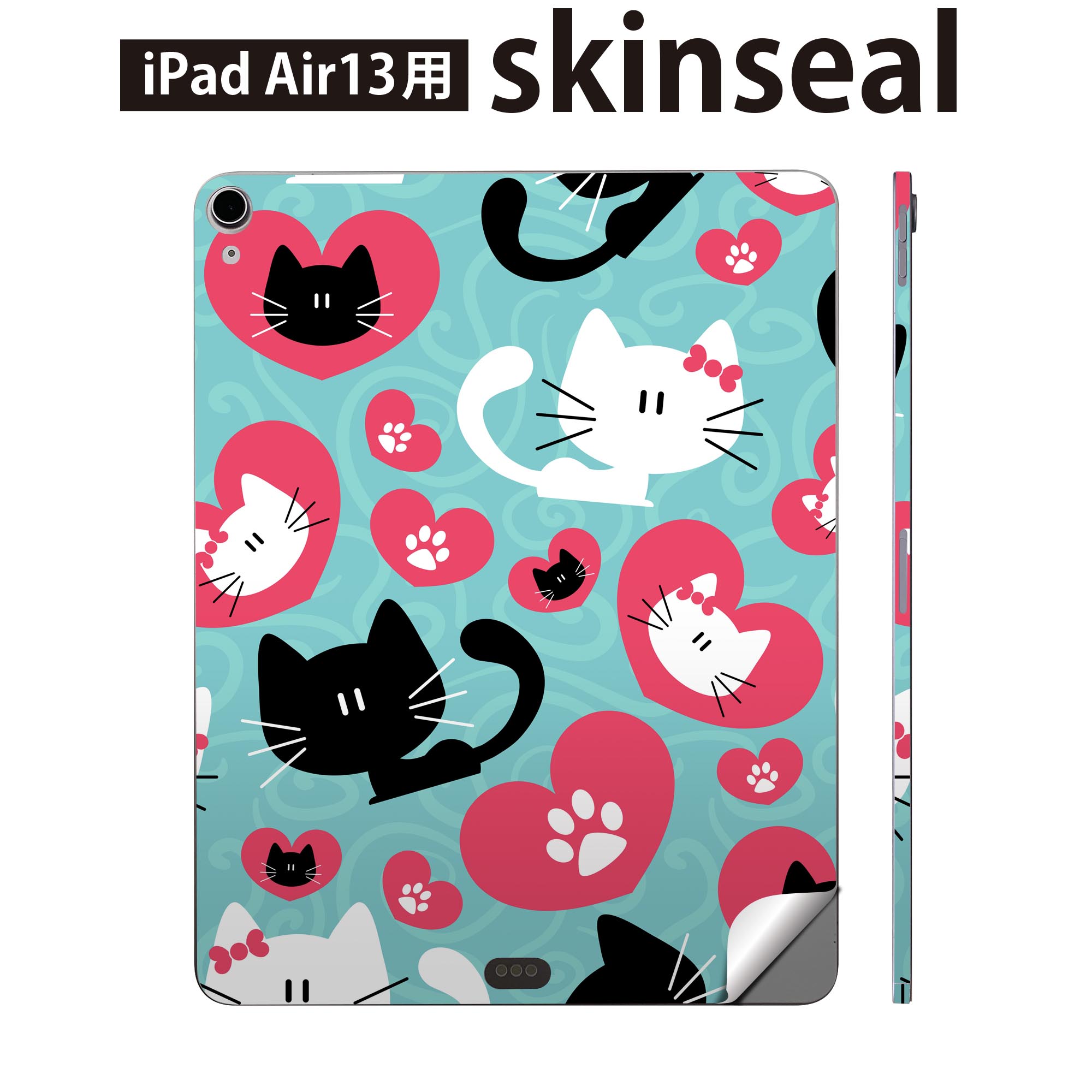 商品特徴・貼るだけでおしゃれに簡単着せ替え、iPadair 13 全面デザインスキンシール！・高精細プリントで写真と遜色がない仕上がり！・ちょっとしたすり傷から端末を保護！・「裸で持つ派」の人にはもちろん、お手持ちのクリアケース付けてもOK！・エアフリー素材で気泡の心配も軽減！・貼り直しOK！位置調整も安心！注意事項画像はサンプルです。ご覧の環境によっては多少色味に違いを感じる場合がございます。 イメージと違った、モニターと色味が異なるという理由での交換や返金はご対応出来かねます。端末本体やクリアケースは付属しません。貼付時のずれやカメラ周りの凹凸を考慮してカメラ穴等は少し大きめにカットしています。貼付の際はカメラ穴を基準に位置を合わせてください。カメラ付近の何もないように見える場所に穴が開いていますが、こちらは近接・明るさ感知センサー用の穴です。端末本体に直接貼ることを想定しています。保護フィルムなどの上から貼ると上手く貼れない可能性があります初回貼付時の位置調整や貼り直しは可能ですが、しっかり接着させた後の貼り直しは保証しておりません。こちらは無地のシートにプリントした商品で、デコなどの加工はございません。 凹凸や光沢があるように見えたり布地や金属を素材にしたように見える商品もありますが、図版によるものです。印刷カメラ穴の位置にわずかなズレが生じる場合がございます。ご注文後に1点1点制作する受注生産品のため、不良品以外のご返品や交換は固くお断り致します。 機種間違いも保証対象外となりますため、ご注文の際は必ず機種をご確認下さい。発送について完全受注生産のハンドメイド商品となりますので、既製品と比べて発送までお時間を頂いています。 基本的に決済確認後、2?3営業日、最大で10営業日での発送となります。繁忙期や休業日明けの場合はさらに時間がかかる場合があります。 その際には別途メールにてご連絡致します。メール便の場合、発送日から到着までに2?4日ほどかかる場合が多く、紛失などの保障もご対応できかねます。あらかじめご了承下さい。