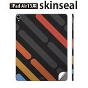 iPad Air13 用 スキンシール アイパッド エア 13インチ 対応 全面スキンシール フル 背面 側面 保護シール 人気 カラフル ストライプ 000524(2)