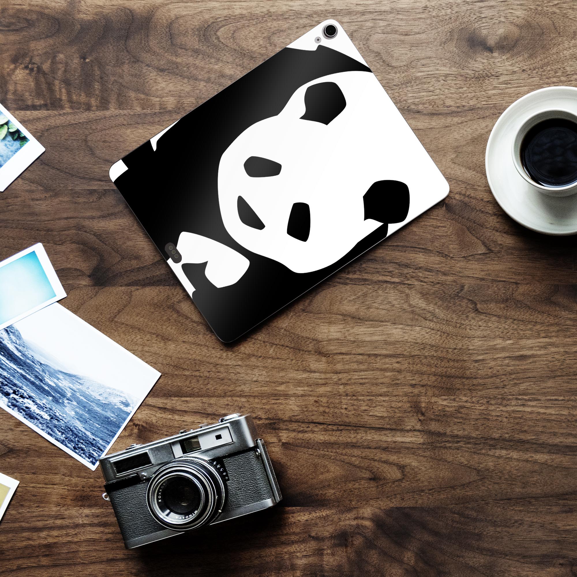 iPad Air13 用 スキンシール アイパッド エア 13インチ 対応 全面スキンシール フル 背面 側面 保護シール 人気 動物 パンダ 026230