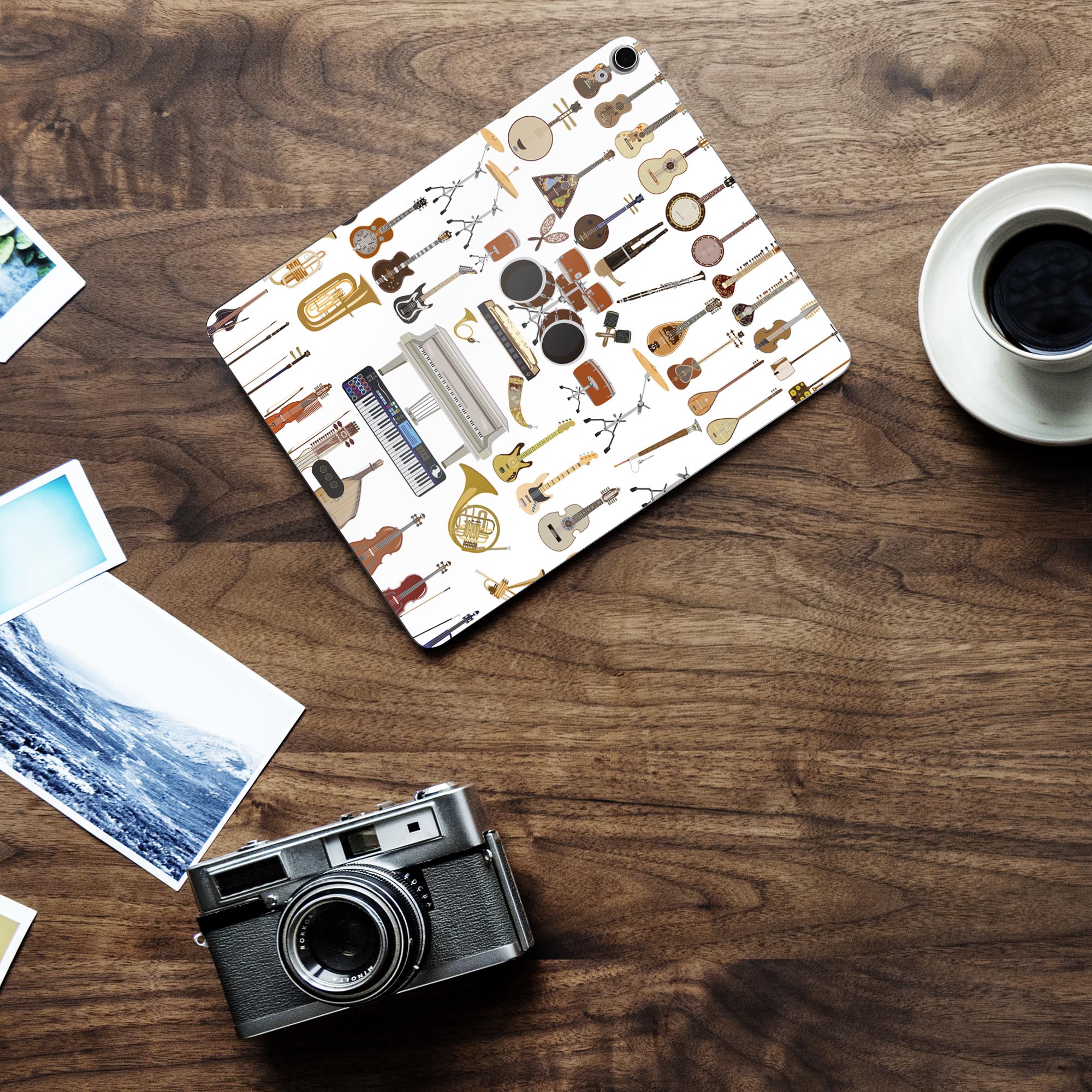 iPad Air13 用 スキンシール アイパッド エア 13インチ 対応 全面スキンシール フル 背面 側面 保護シール 人気 楽器 音楽 ギター 014912