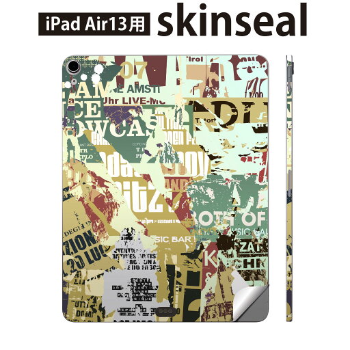 iPad Air13 用 スキンシール アイパッド エア 13インチ 対応 全面スキンシール フル 背面 側面 保護シール 人気 英語 文字 ビンテージ 002523 iPad Air13 用 スキンシール アイパッド エア 13インチ 対応 全面スキンシール フル 背面 側面 保護シール 人気 英語 文字 ビンテージ 002523