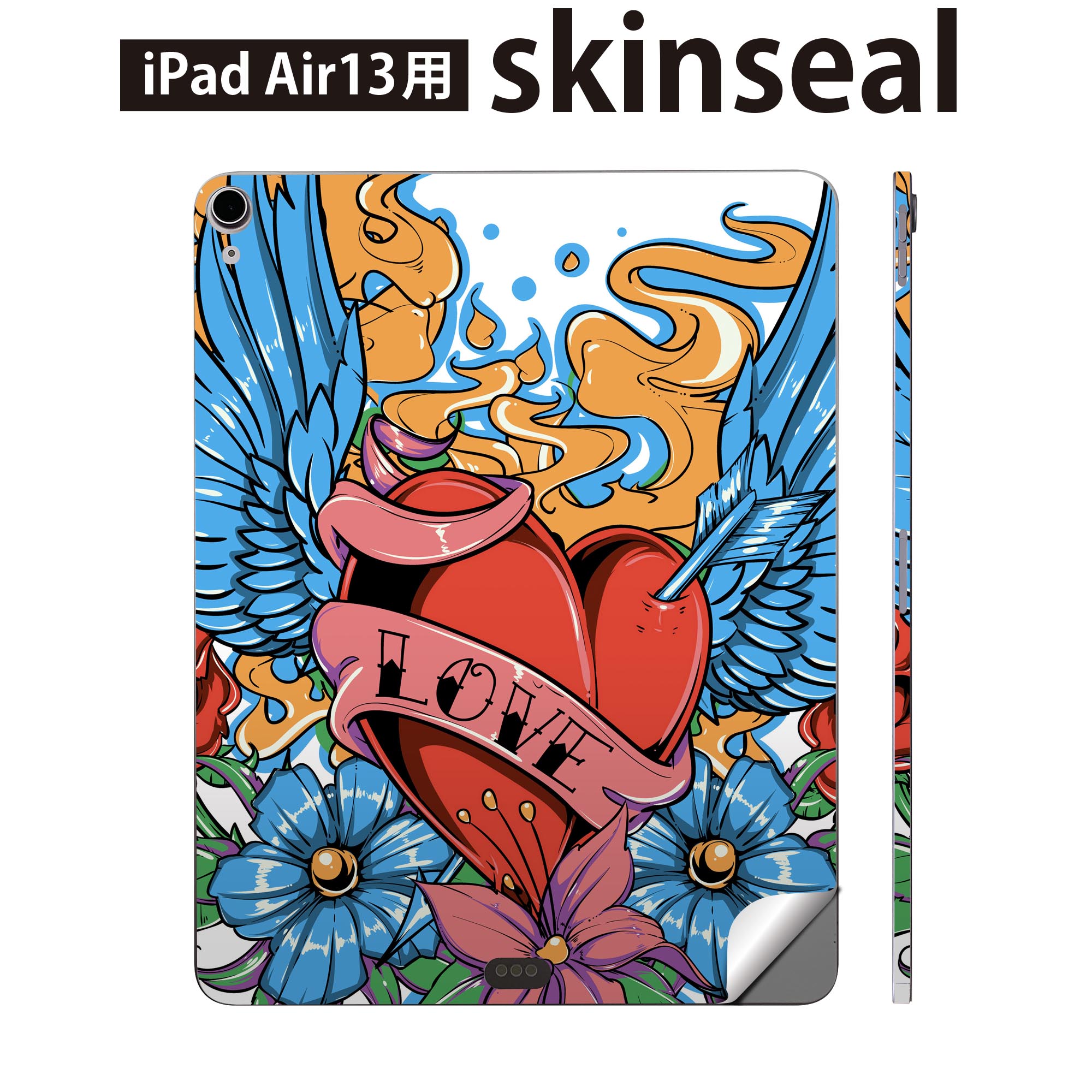 商品特徴・貼るだけでおしゃれに簡単着せ替え、iPadair 13 全面デザインスキンシール！・高精細プリントで写真と遜色がない仕上がり！・ちょっとしたすり傷から端末を保護！・「裸で持つ派」の人にはもちろん、お手持ちのクリアケース付けてもOK！・エアフリー素材で気泡の心配も軽減！・貼り直しOK！位置調整も安心！注意事項画像はサンプルです。ご覧の環境によっては多少色味に違いを感じる場合がございます。 イメージと違った、モニターと色味が異なるという理由での交換や返金はご対応出来かねます。端末本体やクリアケースは付属しません。貼付時のずれやカメラ周りの凹凸を考慮してカメラ穴等は少し大きめにカットしています。貼付の際はカメラ穴を基準に位置を合わせてください。カメラ付近の何もないように見える場所に穴が開いていますが、こちらは近接・明るさ感知センサー用の穴です。端末本体に直接貼ることを想定しています。保護フィルムなどの上から貼ると上手く貼れない可能性があります初回貼付時の位置調整や貼り直しは可能ですが、しっかり接着させた後の貼り直しは保証しておりません。こちらは無地のシートにプリントした商品で、デコなどの加工はございません。 凹凸や光沢があるように見えたり布地や金属を素材にしたように見える商品もありますが、図版によるものです。印刷カメラ穴の位置にわずかなズレが生じる場合がございます。ご注文後に1点1点制作する受注生産品のため、不良品以外のご返品や交換は固くお断り致します。 機種間違いも保証対象外となりますため、ご注文の際は必ず機種をご確認下さい。発送について完全受注生産のハンドメイド商品となりますので、既製品と比べて発送までお時間を頂いています。 基本的に決済確認後、2?3営業日、最大で10営業日での発送となります。繁忙期や休業日明けの場合はさらに時間がかかる場合があります。 その際には別途メールにてご連絡致します。メール便の場合、発送日から到着までに2?4日ほどかかる場合が多く、紛失などの保障もご対応できかねます。あらかじめご了承下さい。