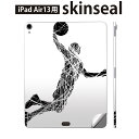 iPad Air13 用 スキンシール アイパッド エア 13インチ 対応 全面スキンシール フル 背面 側面 保護シール 人気 スポーツ バスケット 020034(2)