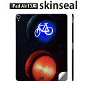 iPad Air13 用 スキンシール アイパッド エア 13インチ 対応 全面スキンシール フル 背面 側面 保護シール 人気 信号機 写真 自転車 022974