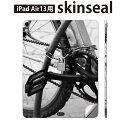 iPad Air13 用 スキンシール アイパッド エア 13インチ 対応 全面スキンシール フル 背面 側面 保護シール 人気 自転車 写真 モノクロ 022978