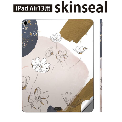 iPad Air13 用 スキンシール アイパッド エア 13インチ 対応 全面スキンシール フル 背面 側面 保護シール 人気 花 フラワー 柄 模様 023327 iPad Air13 用 スキンシール アイパッド エア 13インチ 対応 全面スキンシール フル 背面 側面 保護シール 人気 花 フラワー 柄 模様 023327