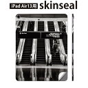 iPad Air13 用 スキンシール アイパッド エア 13インチ 対応 全面スキンシール フル 背面 側面 保護シール 人気 エスカレーター モノクロ 写真 025703
