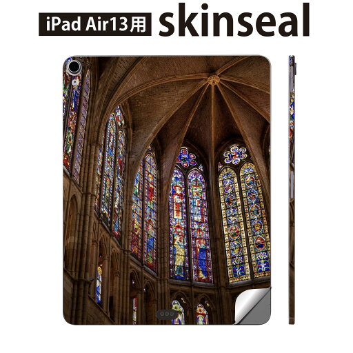 iPad Air13 用 スキンシール アイパッド エア 13インチ 対応 全面スキンシール フル 背面 側面 保護シール 人気 ステンドグラス 教会 窓 025735 iPad Air13 用 スキンシール アイパッド エア 13インチ 対応 全面スキンシール フル 背面 側面 保護シール 人気 ステンドグラス 教会 窓 025735