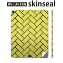 iPad Air13 用 スキンシール アイパッド エア 13インチ 対応 全面スキンシール フル 背面 側面 保護シール 人気 模様 黄色 004446(2)