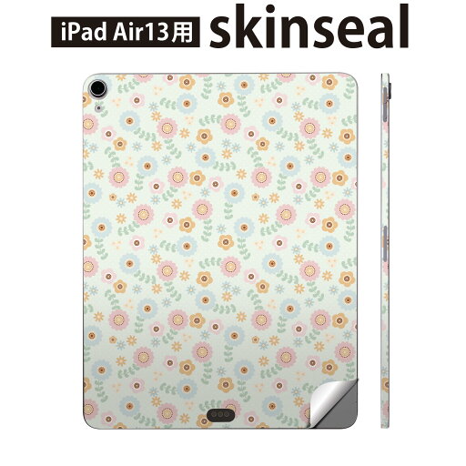 iPad Air13 用 スキンシール アイパッド エア 13インチ 対応 全面スキンシール フル 背面 側面 保護シール 人気 花 模様 005435 iPad Air13 用 スキンシール アイパッド エア 13インチ 対応 全面スキンシール フル 背面 側面 保護シール 人気 花 模様 005435