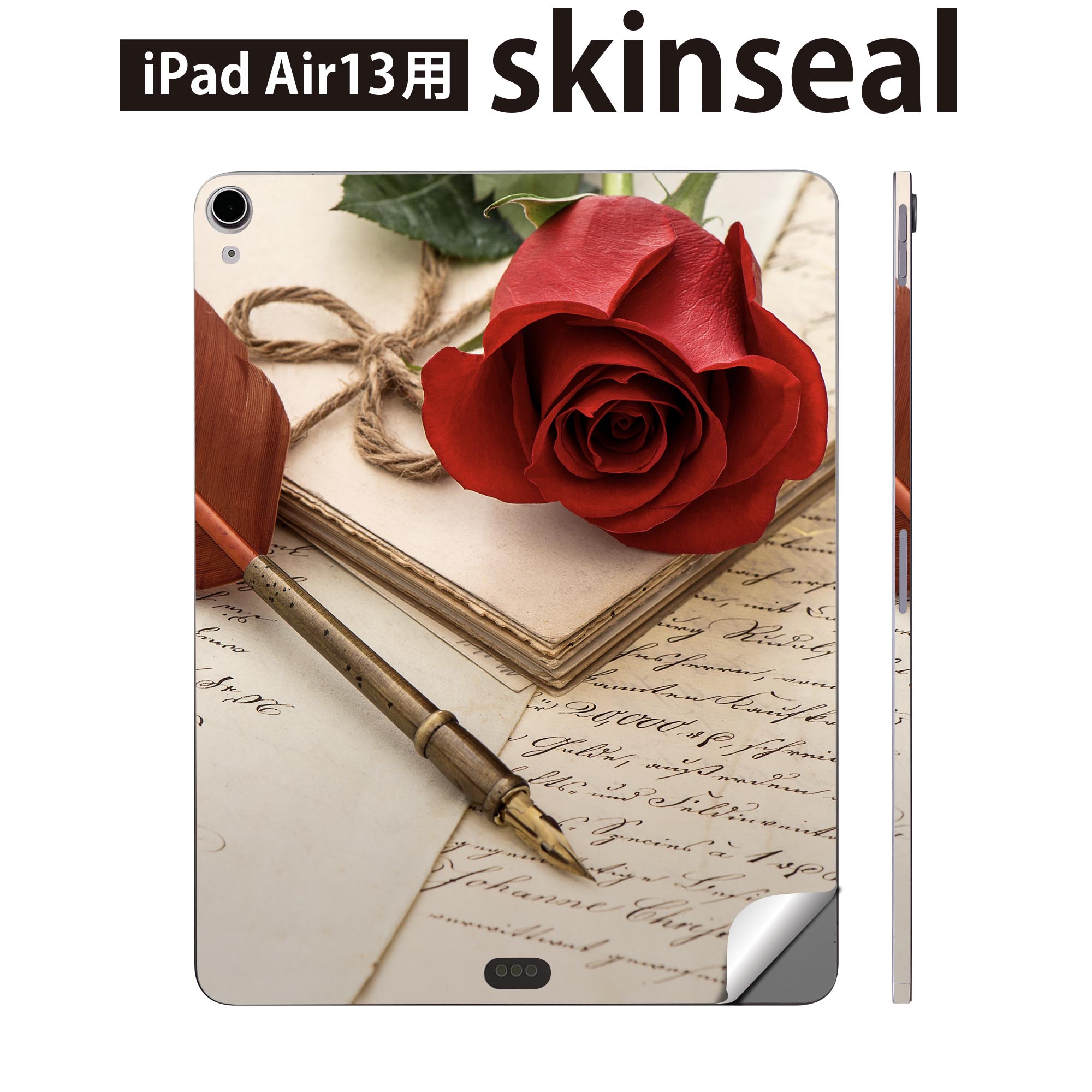 商品特徴・貼るだけでおしゃれに簡単着せ替え、iPadair 13 全面デザインスキンシール！・高精細プリントで写真と遜色がない仕上がり！・ちょっとしたすり傷から端末を保護！・「裸で持つ派」の人にはもちろん、お手持ちのクリアケース付けてもOK！・エアフリー素材で気泡の心配も軽減！・貼り直しOK！位置調整も安心！注意事項画像はサンプルです。ご覧の環境によっては多少色味に違いを感じる場合がございます。 イメージと違った、モニターと色味が異なるという理由での交換や返金はご対応出来かねます。端末本体やクリアケースは付属しません。貼付時のずれやカメラ周りの凹凸を考慮してカメラ穴等は少し大きめにカットしています。貼付の際はカメラ穴を基準に位置を合わせてください。カメラ付近の何もないように見える場所に穴が開いていますが、こちらは近接・明るさ感知センサー用の穴です。端末本体に直接貼ることを想定しています。保護フィルムなどの上から貼ると上手く貼れない可能性があります初回貼付時の位置調整や貼り直しは可能ですが、しっかり接着させた後の貼り直しは保証しておりません。こちらは無地のシートにプリントした商品で、デコなどの加工はございません。 凹凸や光沢があるように見えたり布地や金属を素材にしたように見える商品もありますが、図版によるものです。印刷カメラ穴の位置にわずかなズレが生じる場合がございます。ご注文後に1点1点制作する受注生産品のため、不良品以外のご返品や交換は固くお断り致します。 機種間違いも保証対象外となりますため、ご注文の際は必ず機種をご確認下さい。発送について完全受注生産のハンドメイド商品となりますので、既製品と比べて発送までお時間を頂いています。 基本的に決済確認後、2?3営業日、最大で10営業日での発送となります。繁忙期や休業日明けの場合はさらに時間がかかる場合があります。 その際には別途メールにてご連絡致します。メール便の場合、発送日から到着までに2?4日ほどかかる場合が多く、紛失などの保障もご対応できかねます。あらかじめご了承下さい。