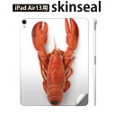 iPad Air13 用 スキンシール アイパッド エア 13インチ 対応 全面スキンシール フル 背面 側面 保護シール 人気 ザリガニ 生き物 006638(2)