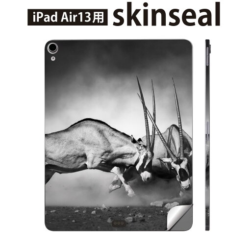 iPad Air13 用 スキンシール アイパッド エア 13インチ 対応 全面スキンシール フル 背面 側面 保護シール 人気 山羊 やぎ 写真 モノクロ 007518 iPad Air13 用 スキンシール アイパッド エア 13インチ 対応 全面スキンシール フル 背面 側面 保護シール 人気 山羊 やぎ 写真 モノクロ 007518
