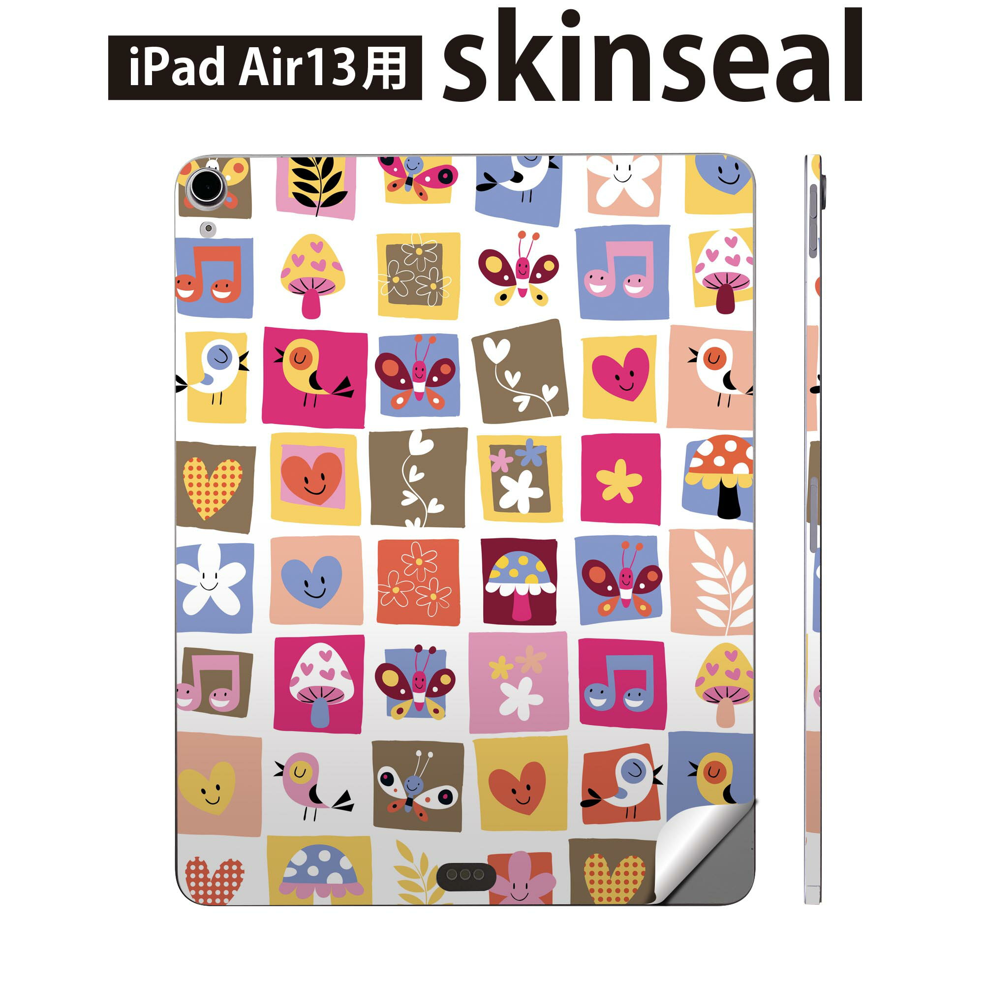 商品特徴・貼るだけでおしゃれに簡単着せ替え、iPadair 13 全面デザインスキンシール！・高精細プリントで写真と遜色がない仕上がり！・ちょっとしたすり傷から端末を保護！・「裸で持つ派」の人にはもちろん、お手持ちのクリアケース付けてもOK...