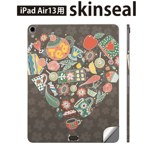 iPad Air13 用 スキンシール アイパッド エア 13インチ 対応 全面スキンシール フル 背面 側面 保護シール 人気 イラスト ハート ティー 008826 iPad Air13 用 スキンシール アイパッド エア 13インチ 対応 全面スキンシール フル 背面 側面 保護シール 人気 イラスト ハート ティー 008826