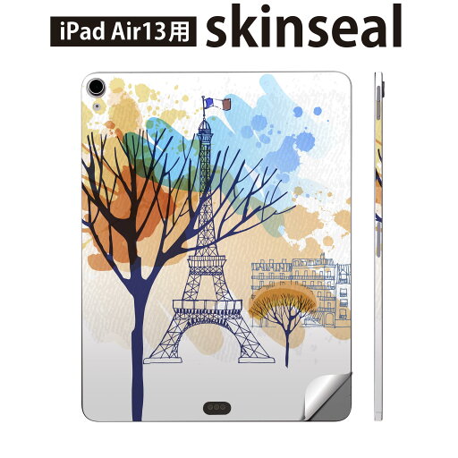 iPad Air13 用 スキンシール アイパッド エア 13インチ 対応 全面スキンシール フル 背面 側面 保護シール 人気 外国 風景 水彩 010002 iPad Air13 用 スキンシール アイパッド エア 13インチ 対応 全面スキンシール フル 背面 側面 保護シール 人気 外国 風景 水彩 010002